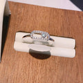 Oval Crystal Link Ring
