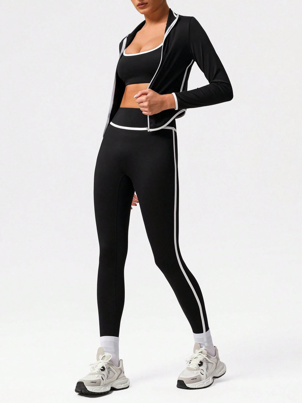 Contrast Trim Sports Set