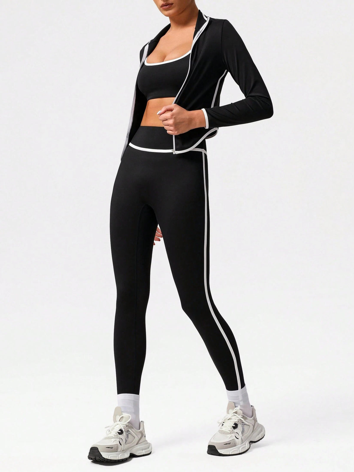 Contrast Trim Sports Set