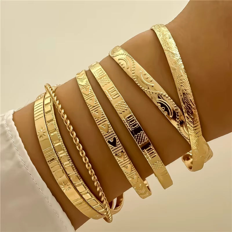 7-piece Bangle Bracelet Set