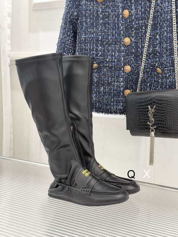 Leather Loafer Boots