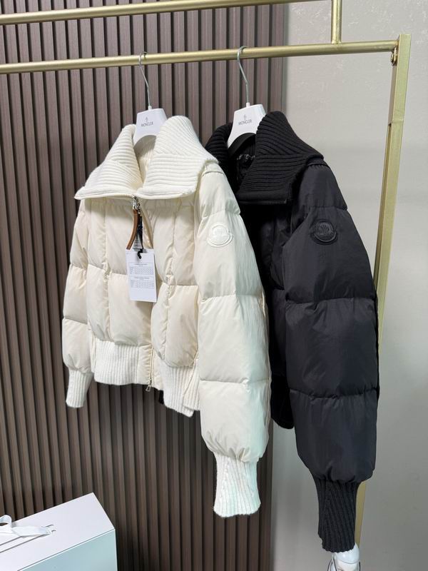 White Knitted Shawl Puffer