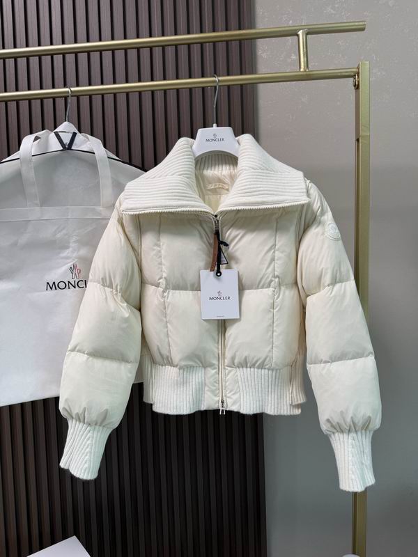 White Knitted Shawl Puffer