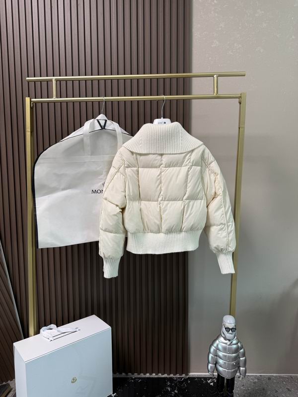 White Knitted Shawl Puffer