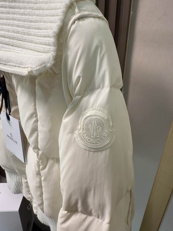 White Knitted Shawl Puffer
