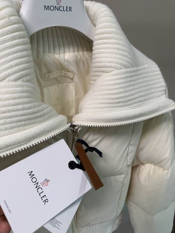 White Knitted Shawl Puffer