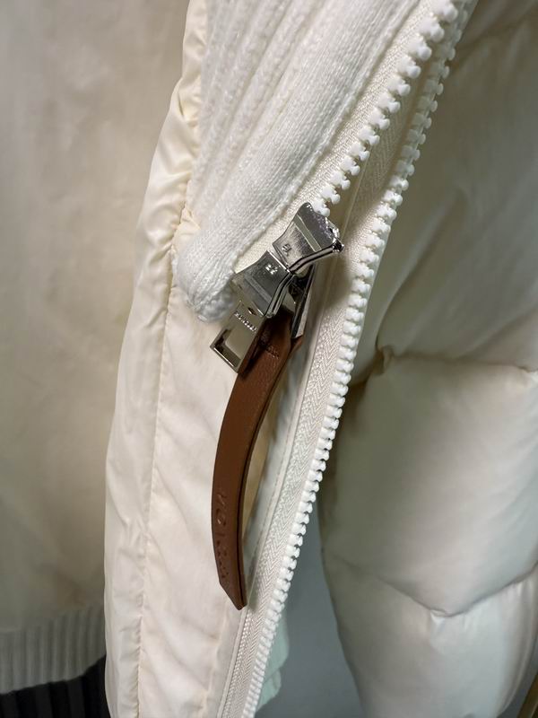 White Knitted Shawl Puffer