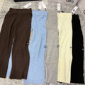 Pantalones de estar por casa de punto gofre