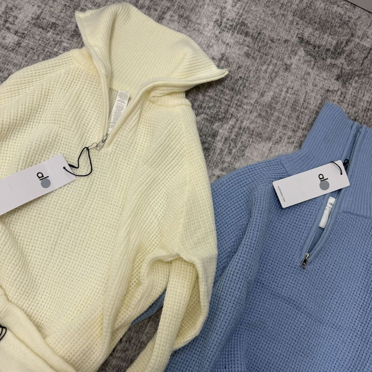 Sudadera con capucha de punto gofre