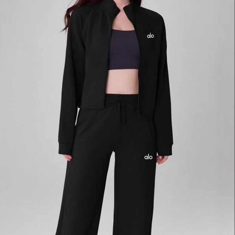 Chaqueta de cuello alto con cremallera