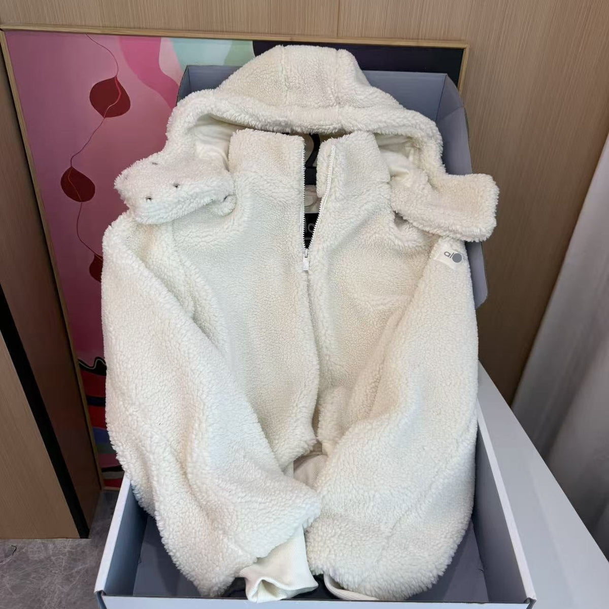 Sudadera con capucha de forro polar afelpado