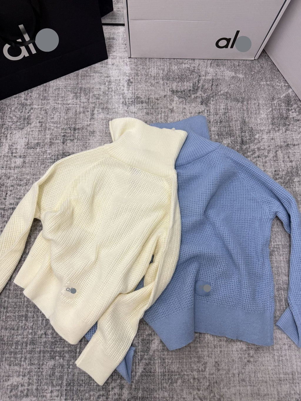 Sudadera con capucha de punto gofre