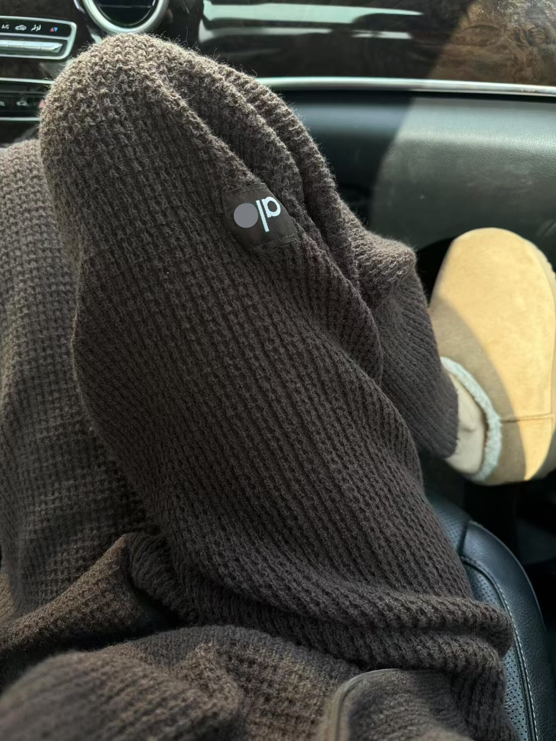 Pantalones de estar por casa de punto gofre