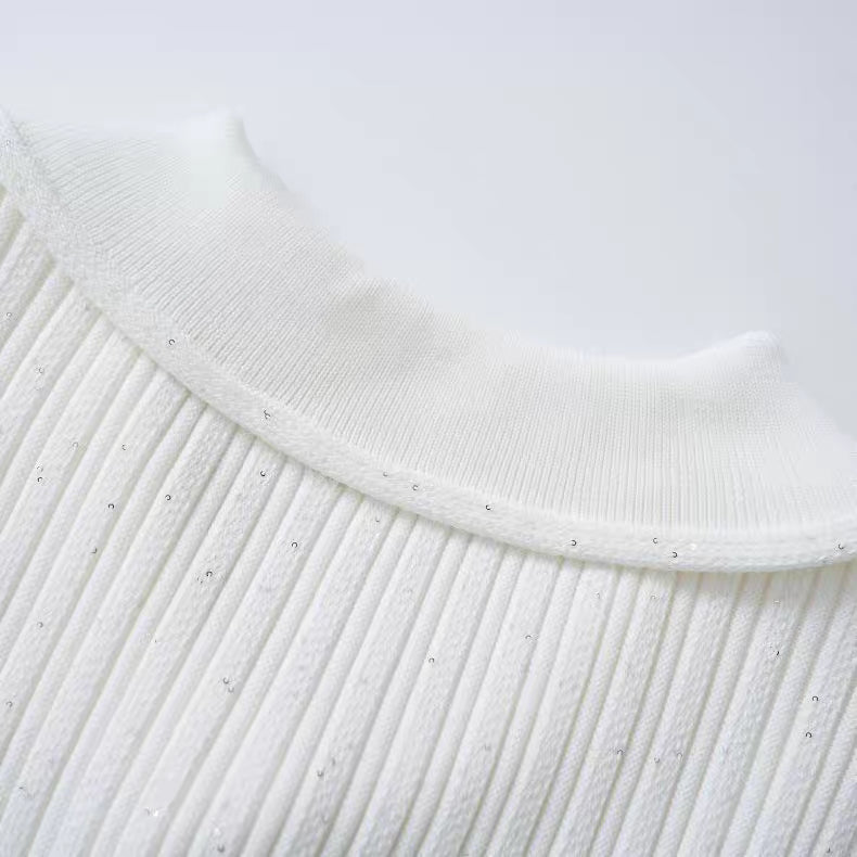 Ribbed Knit Mini Dress - Avenor