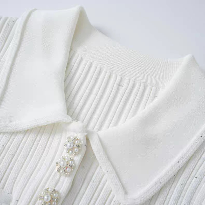Ribbed Knit Mini Dress - Avenor