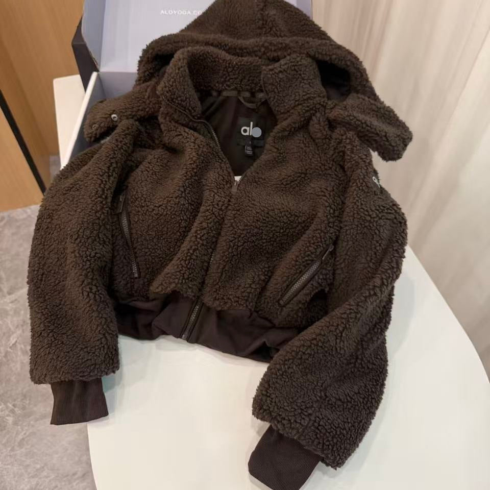 Sudadera con capucha de forro polar afelpado