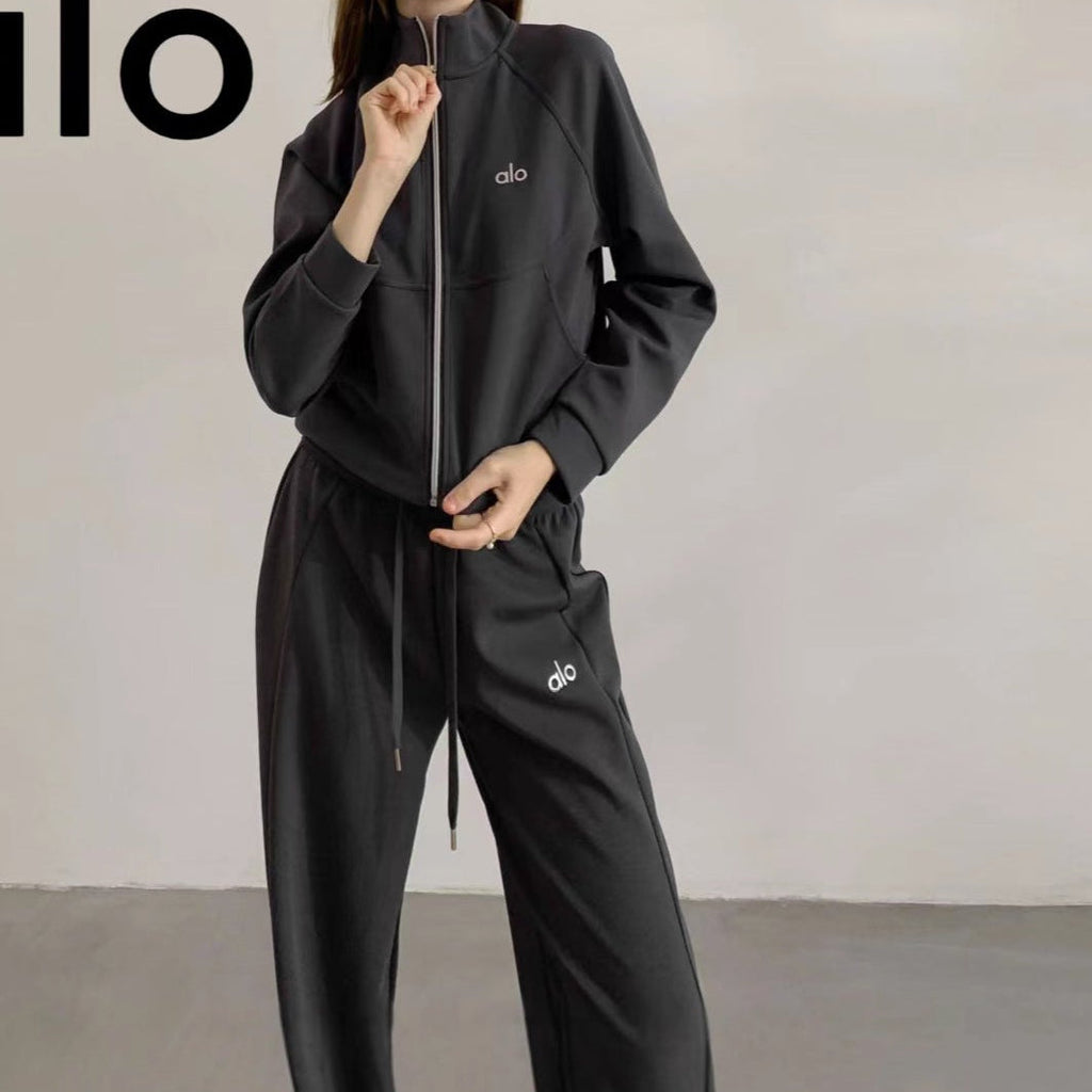 Chaqueta de cuello alto con cremallera