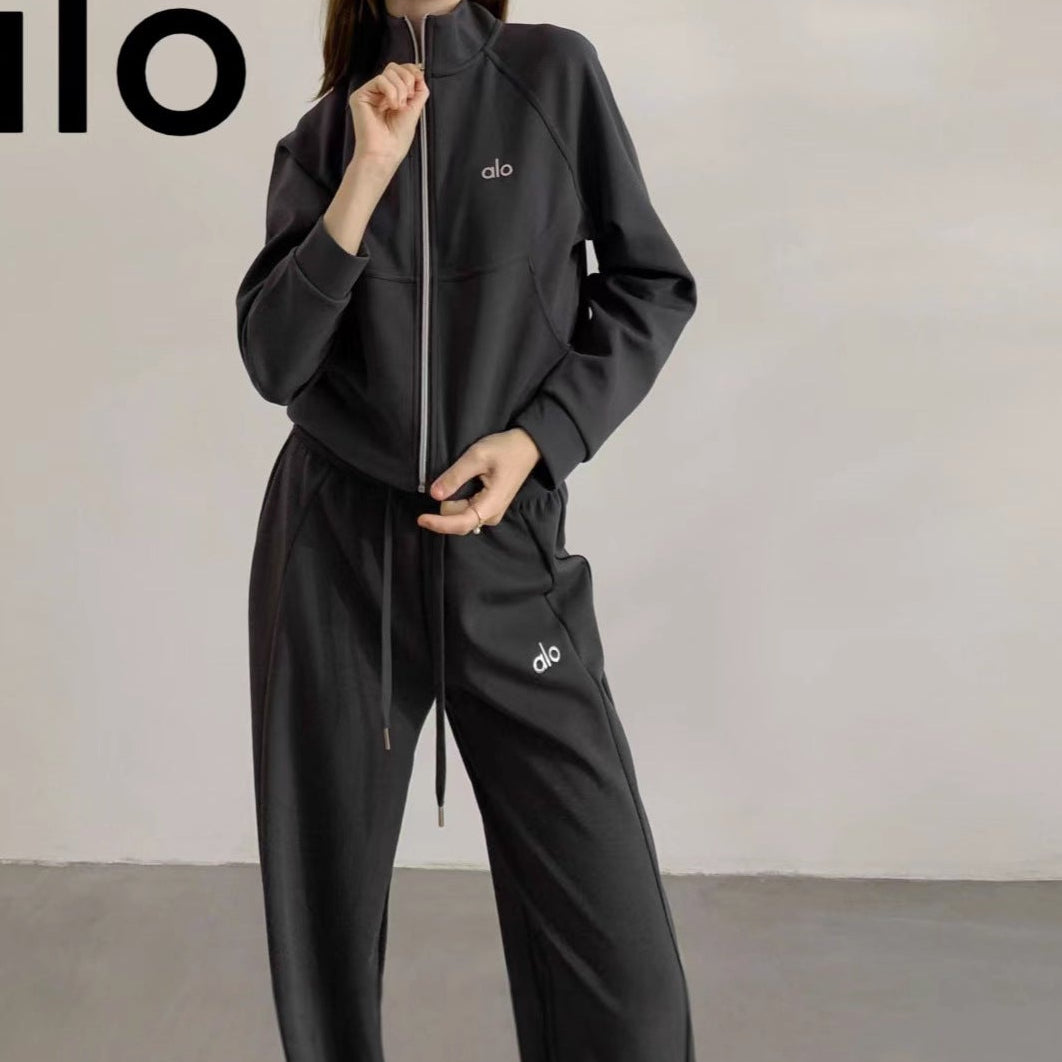 Chaqueta de cuello alto con cremallera