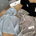 Sudadera con capucha de punto gofre