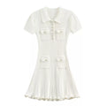 Ribbed Knit Mini Dress - Avenor