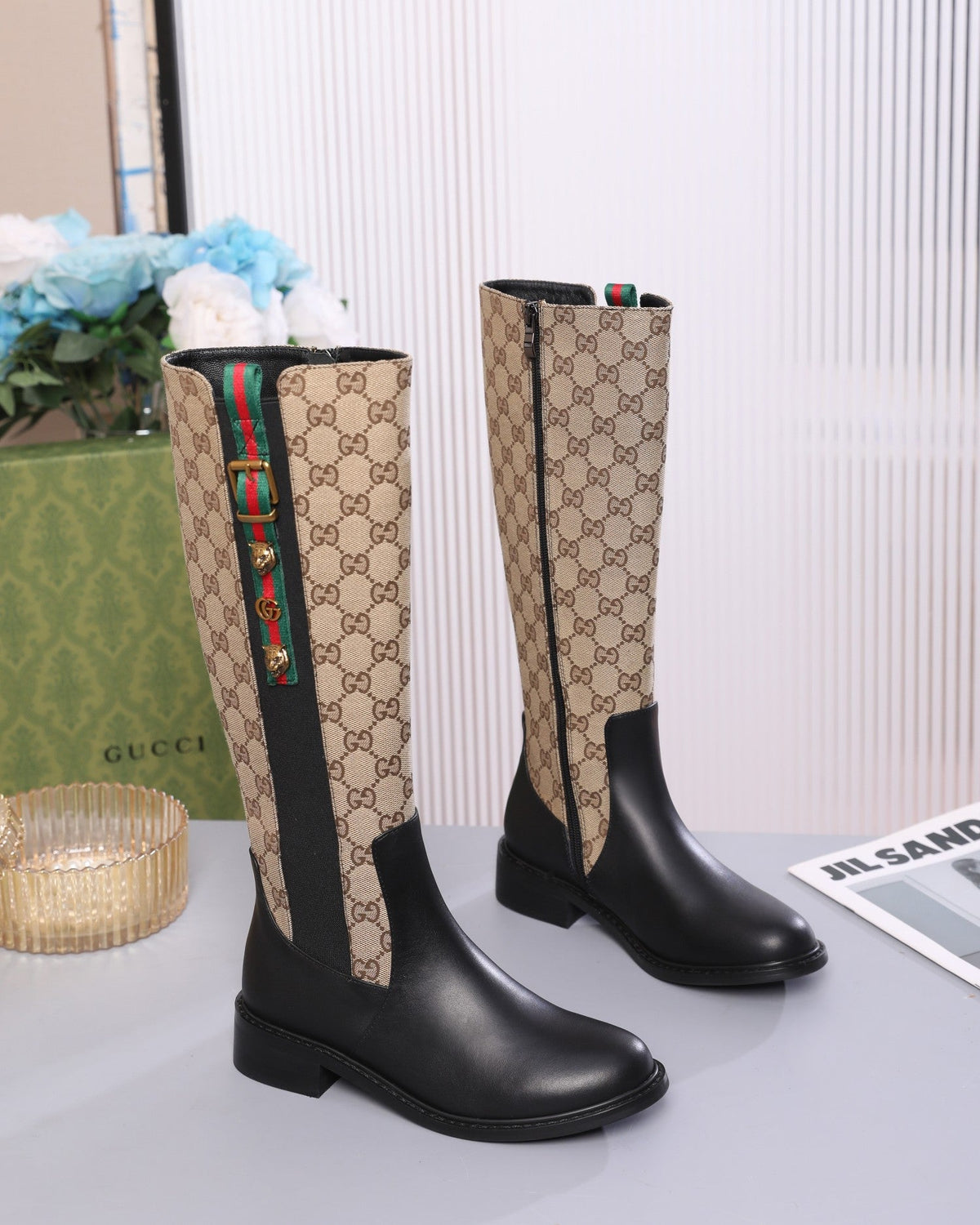 Botas de cuero para mujer