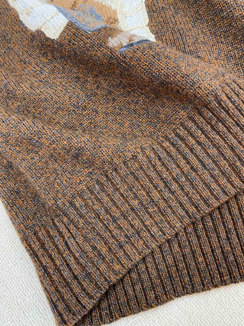Sudadera con capucha de punto Brown Casual Bear