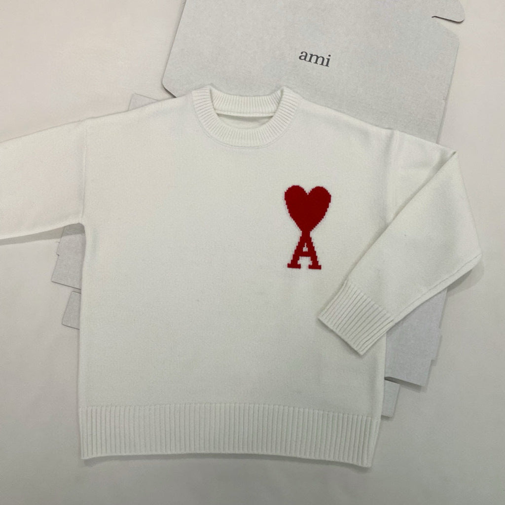 Heart Logo Knit Sweater
