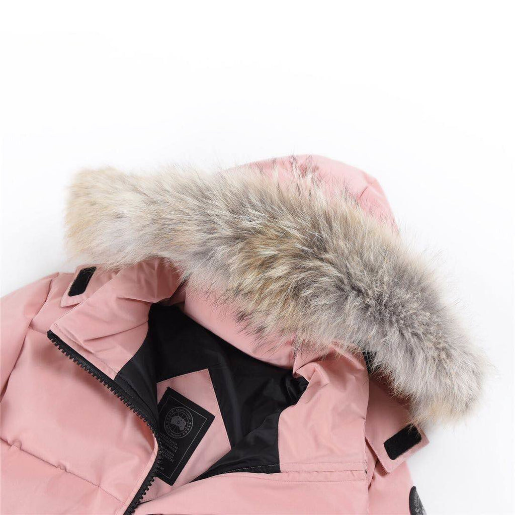 Parka larga de plumón