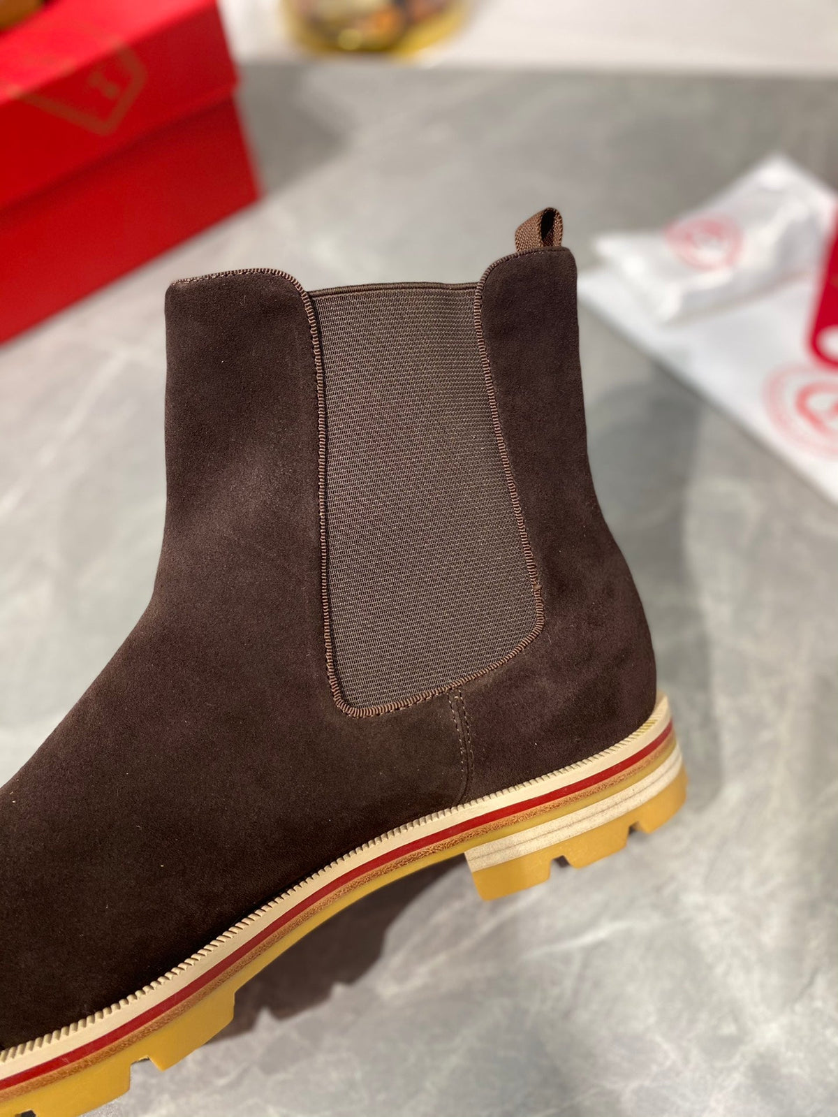 Botas Oxford marrón oscuro