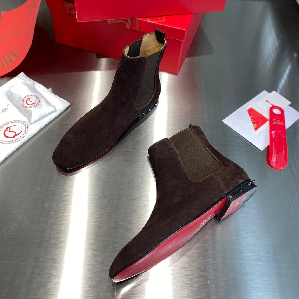 Botas elásticas con tacón de tachuelas