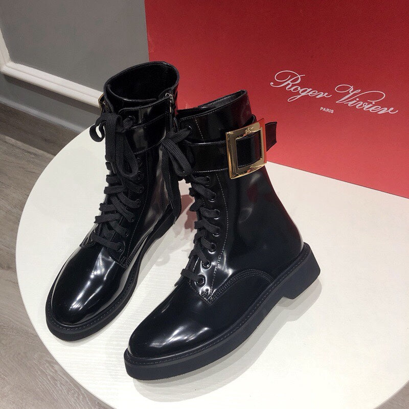 Botines de tobillo estilo Martin para mujer