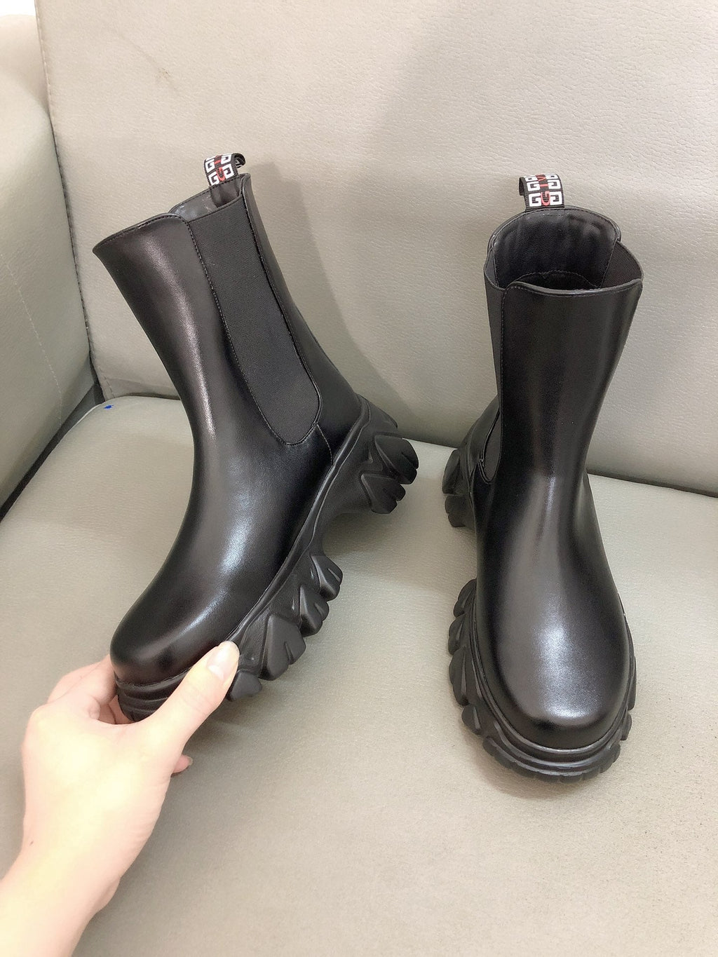 Botas Chelsea de suela gruesa para mujer