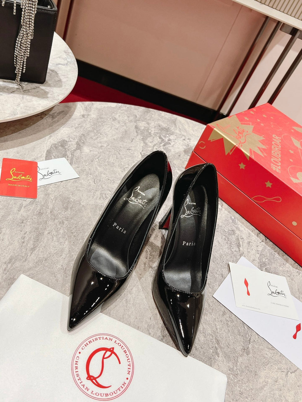 Black Pointed-Toe Pumps