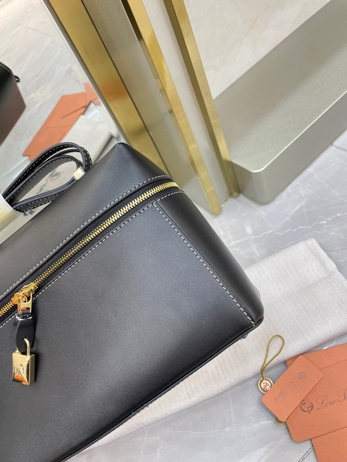 Bolso de cuero Saddle Loro
