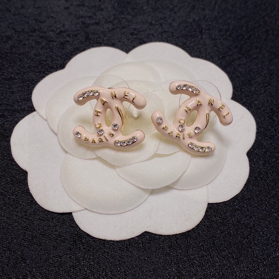 Pendientes rosa claro