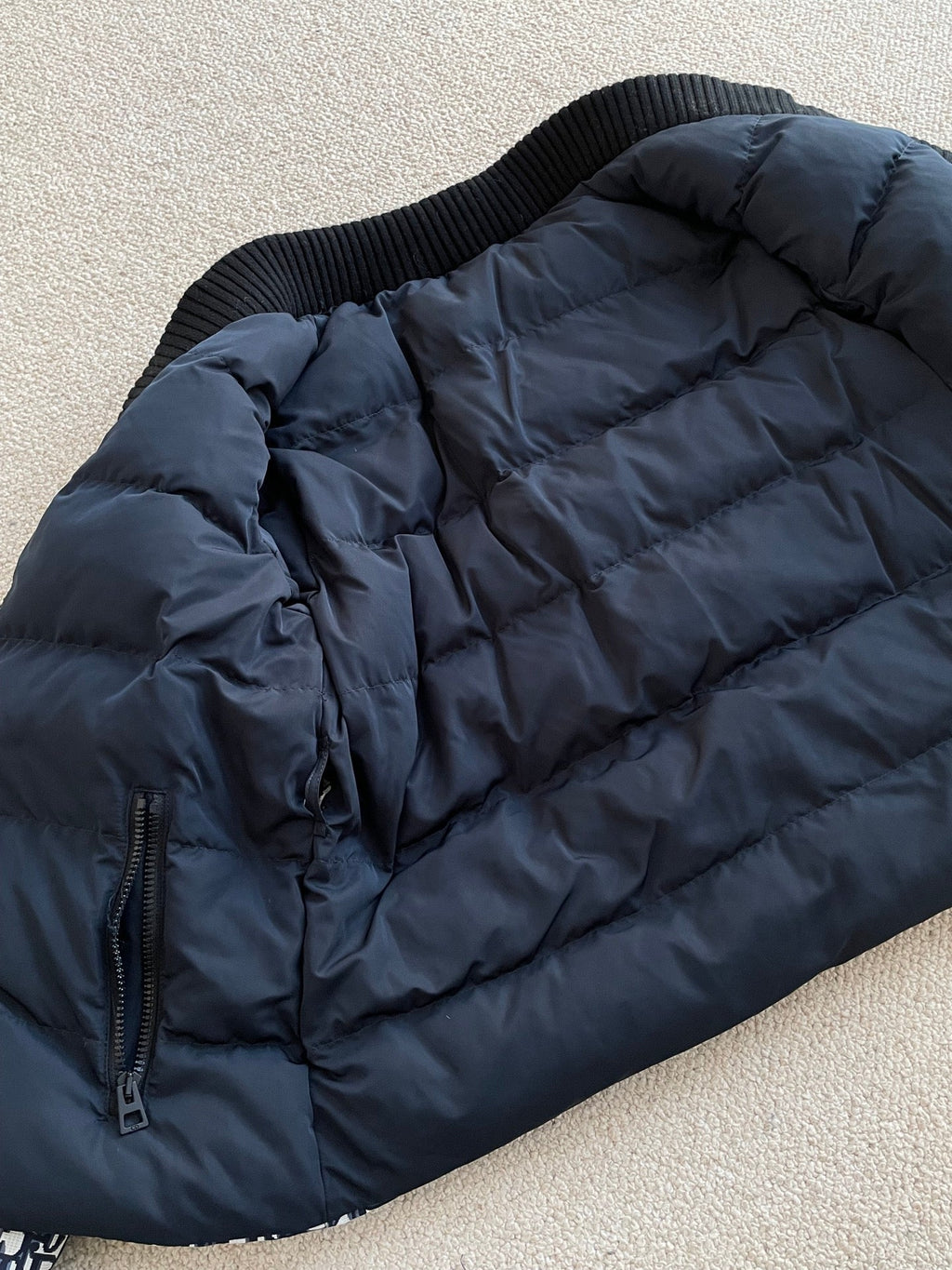Chaqueta reversible de algodón con cintura elástica