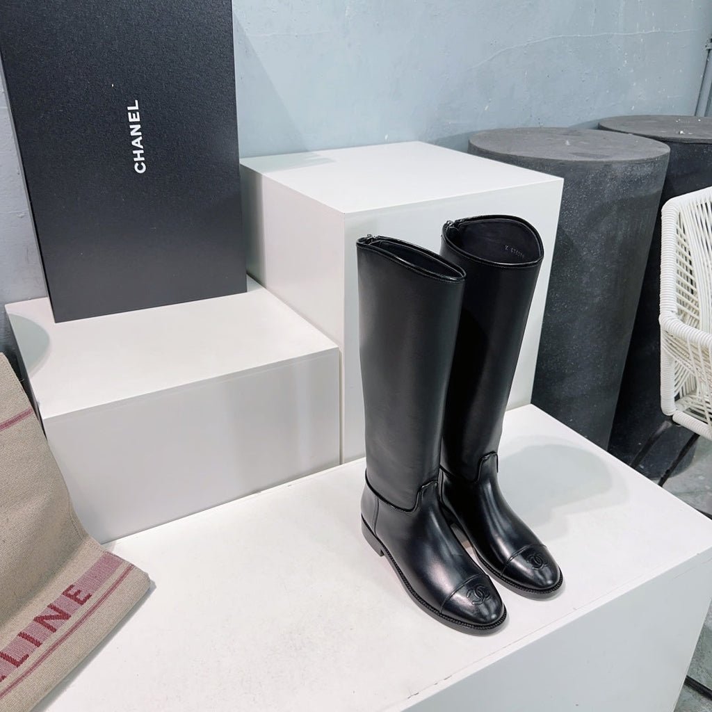 Botas de cuero sin cordones