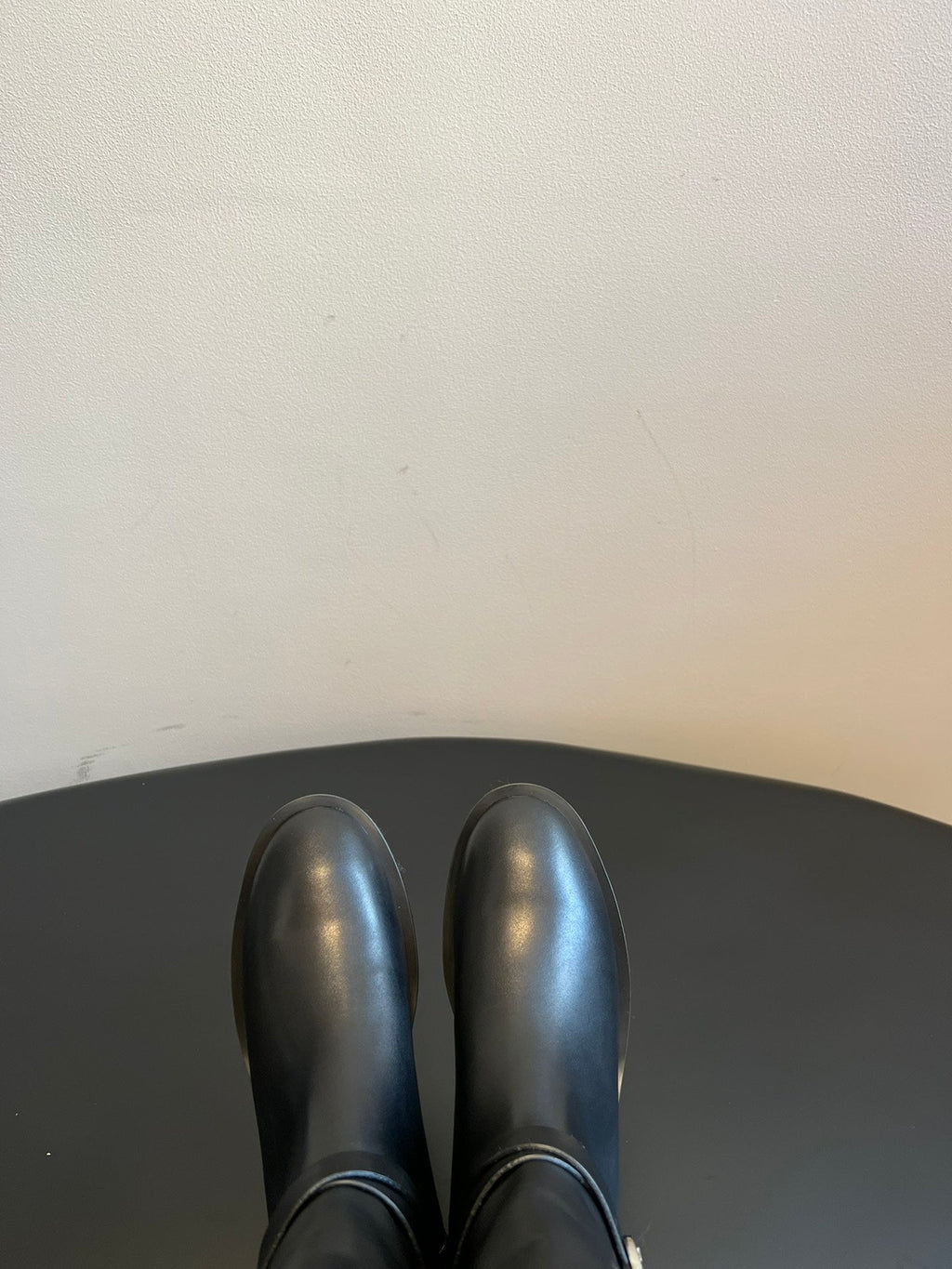 Botas de ante y piel de becerro para mujer con hebilla
