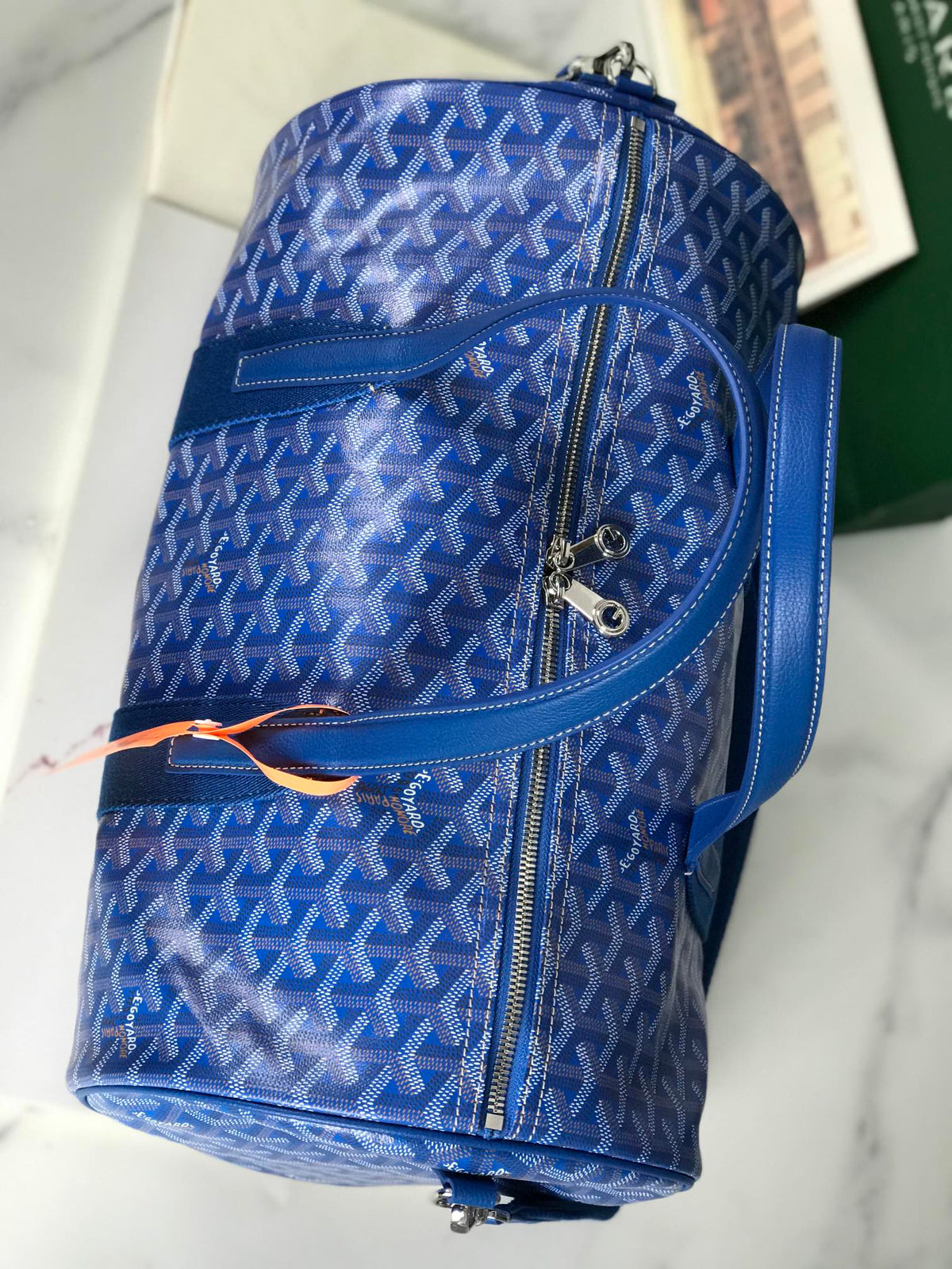Bolsa deportiva de viaje tipo barril – Azul (40 cm)