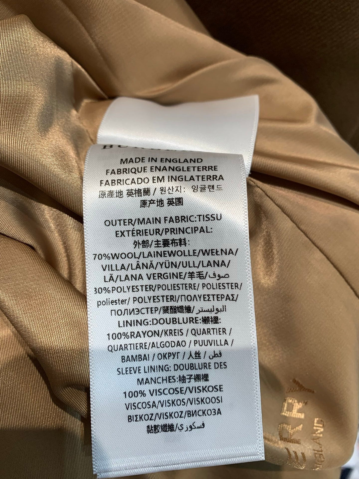 Gabardina larga Kensington