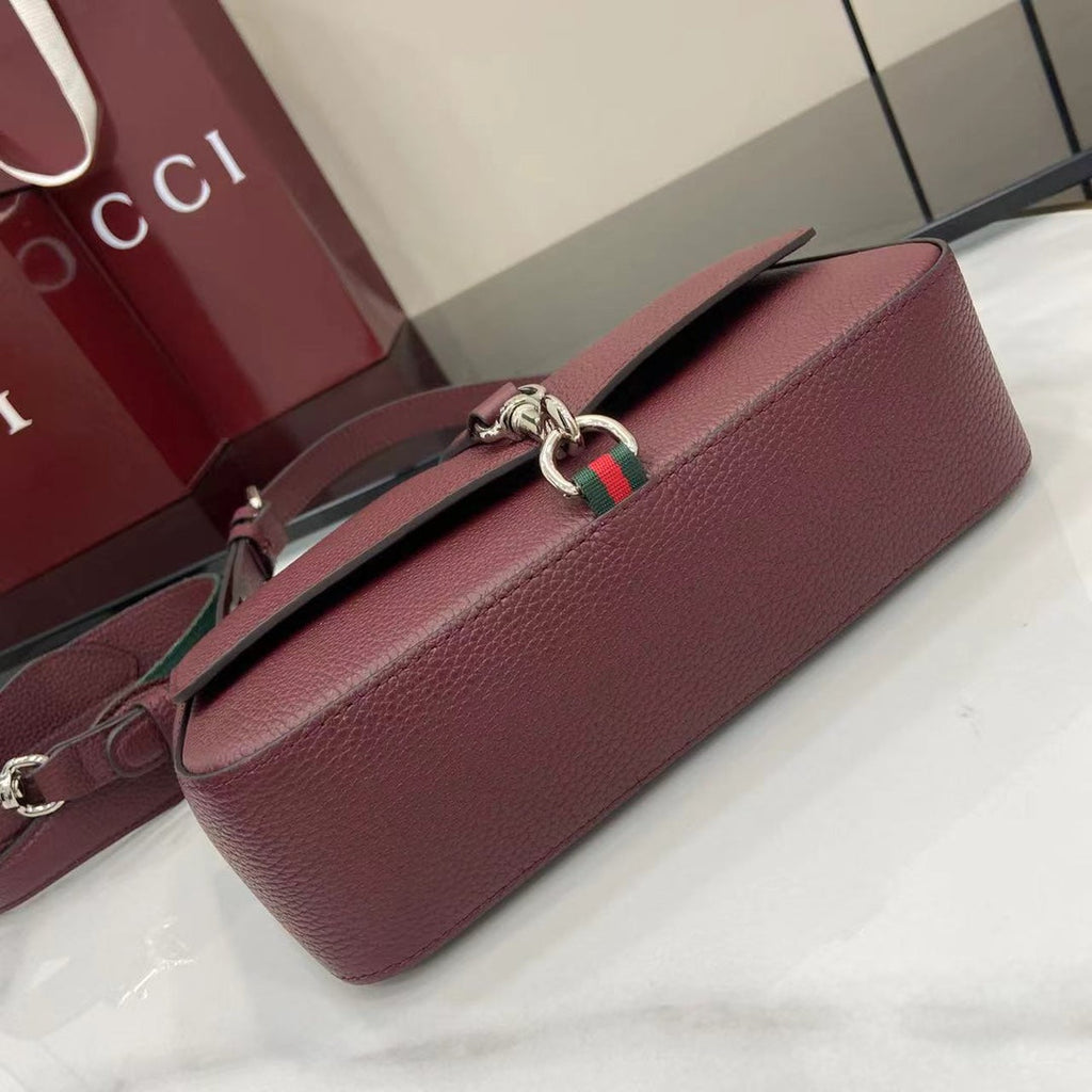 Bolso bandolera Ancora de piel roja