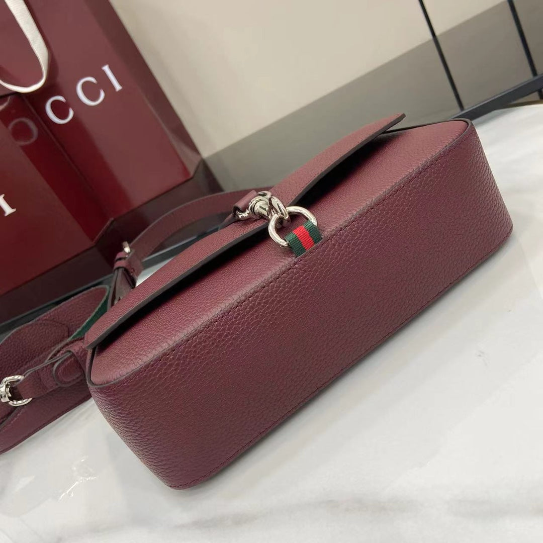 Bolso bandolera Ancora de piel roja
