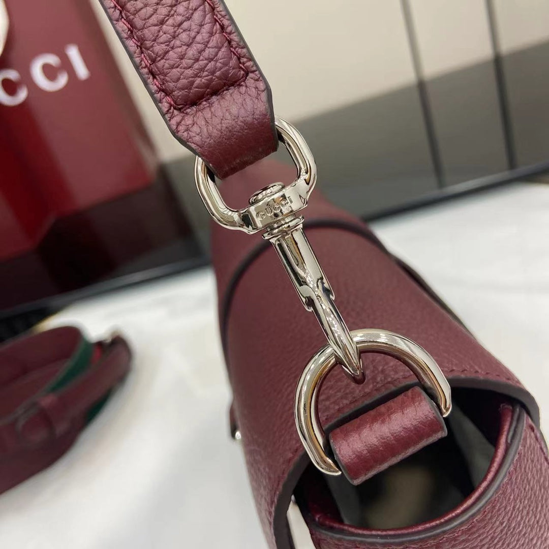 Bolso bandolera Ancora de piel roja