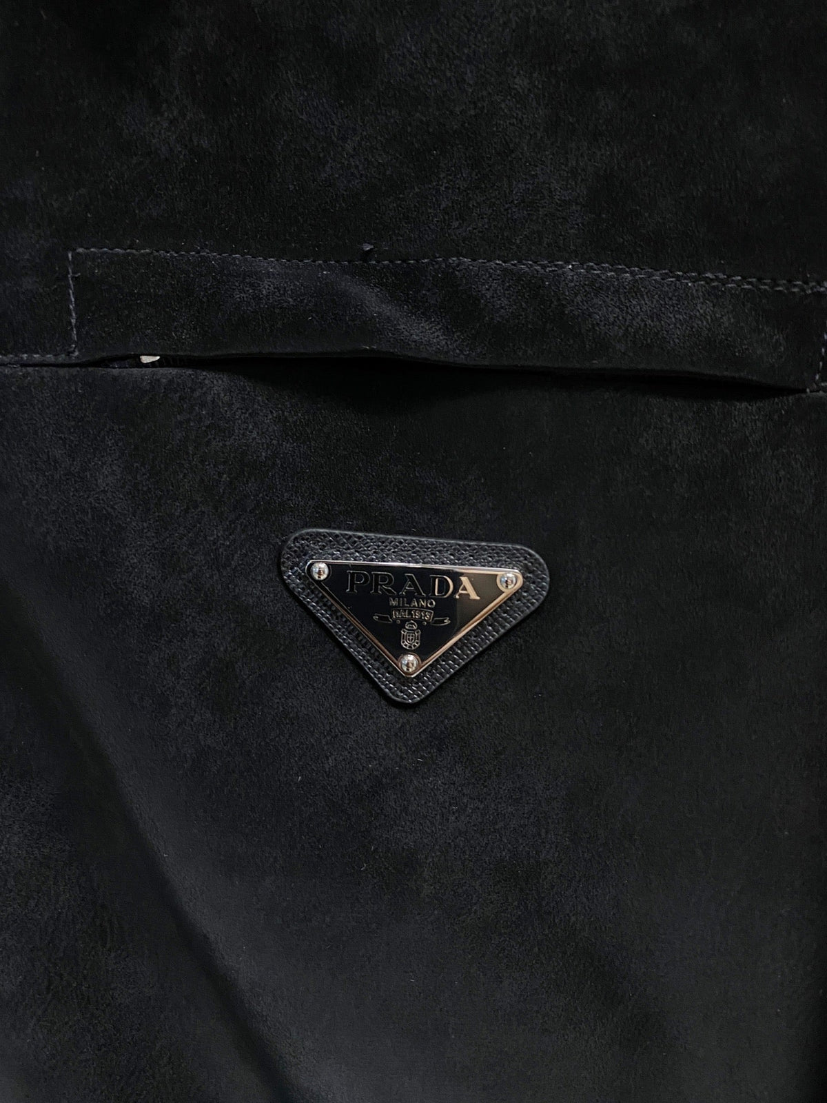 Blazer de ante bicolor