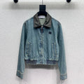 Chaqueta vaquera lavada bordada LW