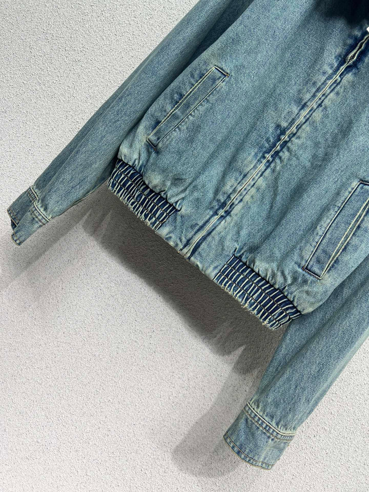 Chaqueta vaquera lavada bordada LW