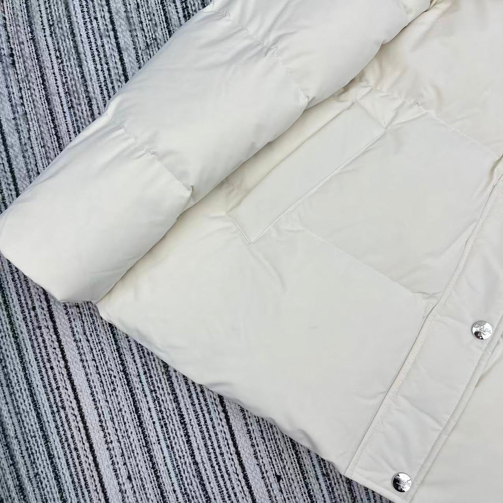 Chaqueta de plumas blanca