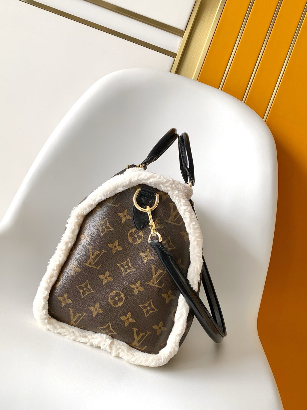Leather Bag with Soft Trim