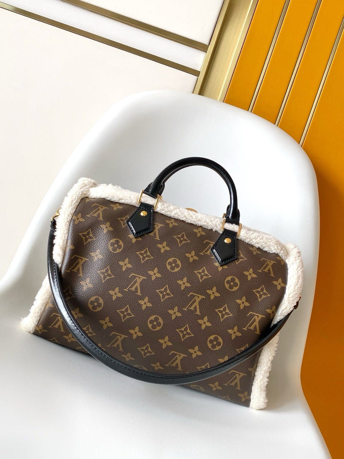 Leather Bag with Soft Trim