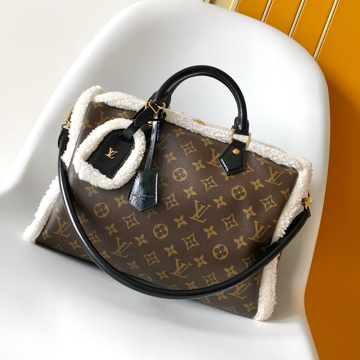 Leather Bag with Soft Trim